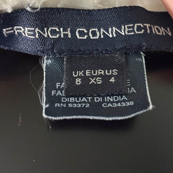 French Connection button down long sleeve devore blouse size 4 - Picture 15 of 16